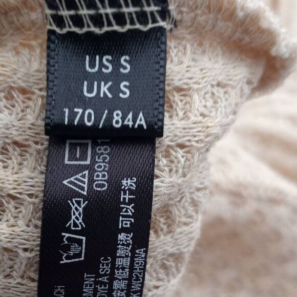 URBAN OUTFITTERS THERMAL BEIGE BLOUSE SZ.S EUC. - Picture 9 of 11